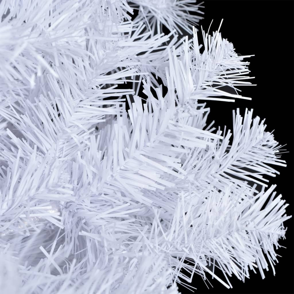 Christmas Tree White PVC 70.9 in Ornaments Fake Christmas Tree