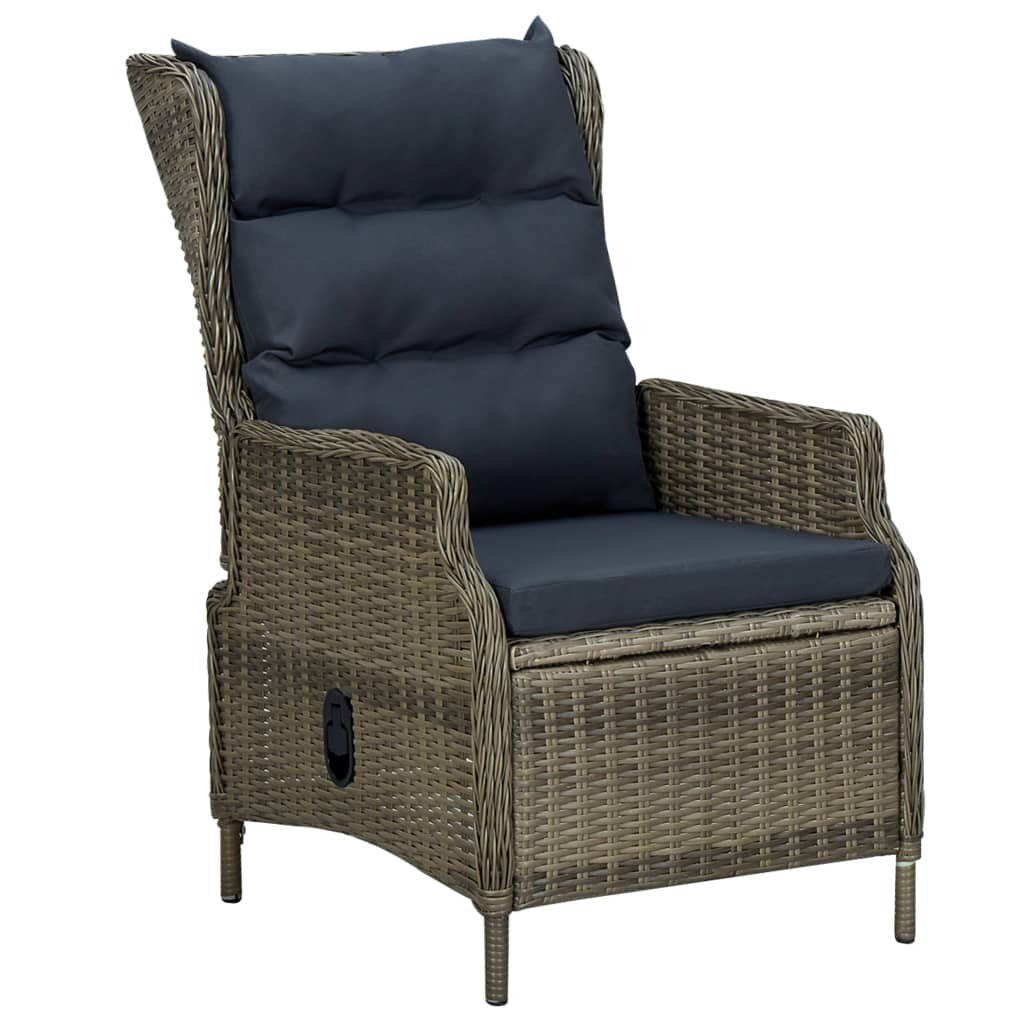 American Smart 7-piece brown patio dining set with matching chairs and table, ideal for outdoor dining and entertaining.