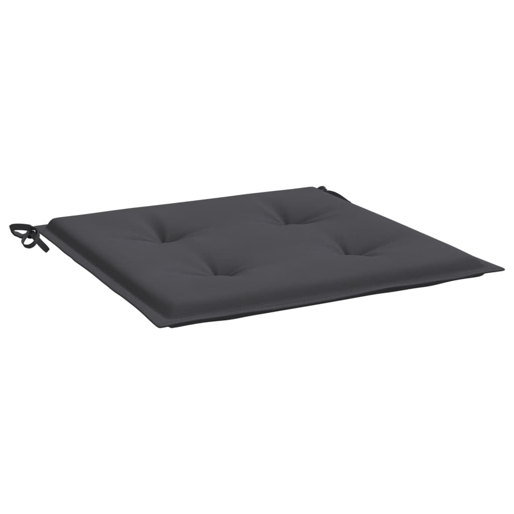 Set of four anthracite garden chair cushions made of Oxford fabric, measuring 19.7x19.7x1.6 inches, by American Smart.