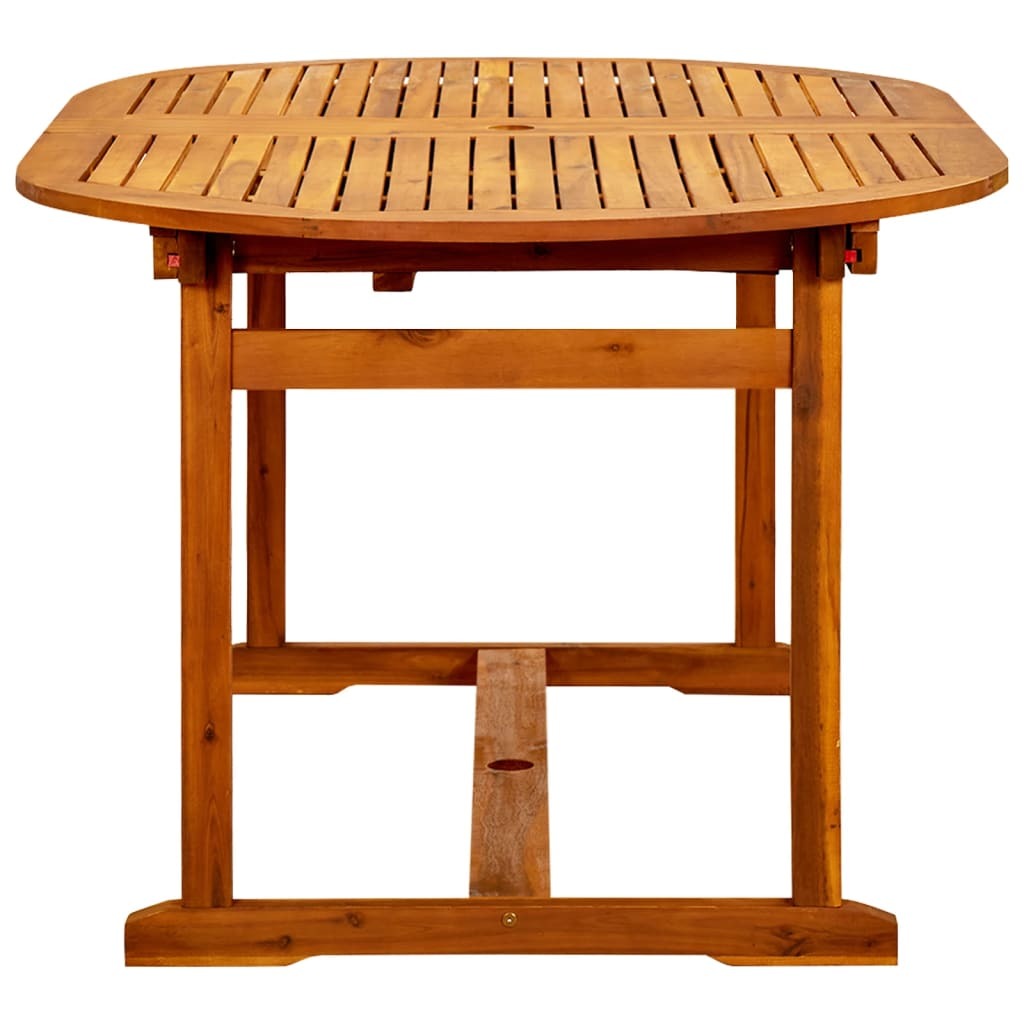 Garden Table Brown Solid acacia wood Large Extendable