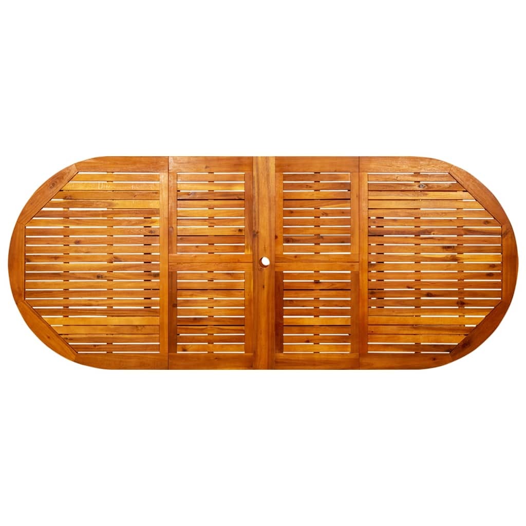 Garden Table Brown Solid acacia wood Large Extendable