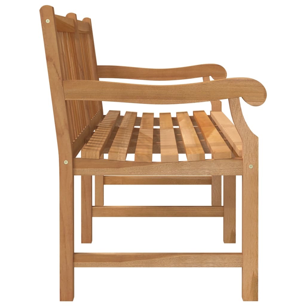 Outdoor patio bench made of solid teak wood, 59.1 inches long, by American Smart, perfect for garden or porch seating.