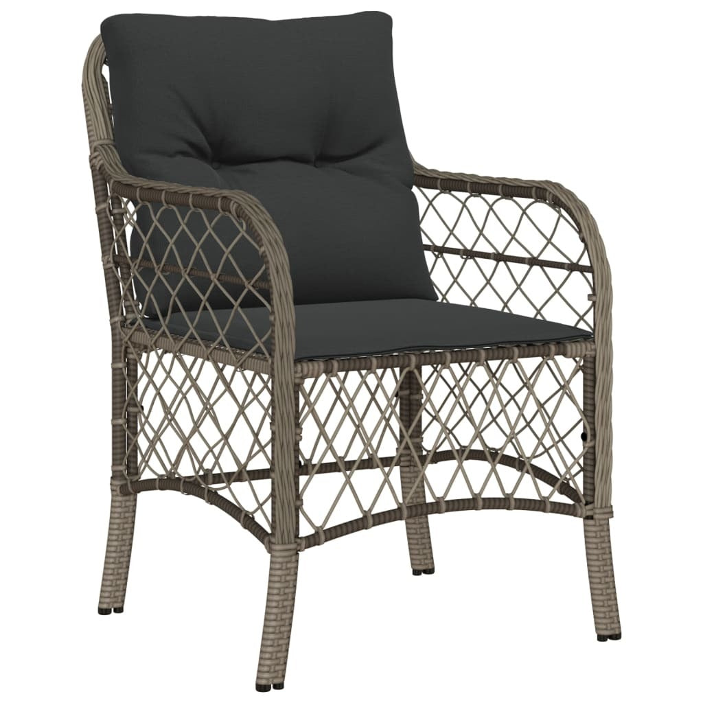 Garden Dining Set Grey PE rattan 7 Piece Set
