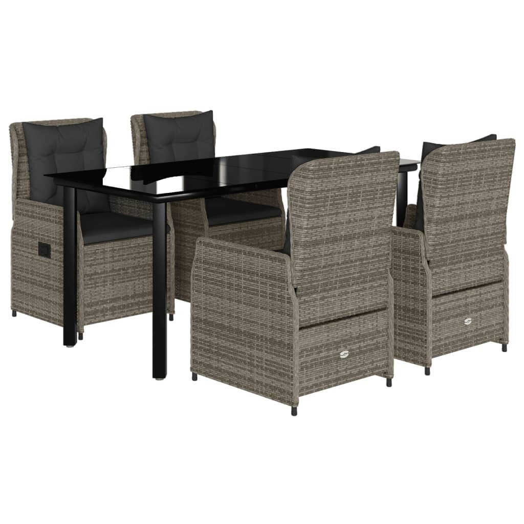 Garden Dining Set Grey