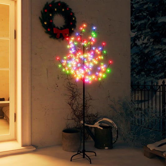 Christmas Tree Black trunk with colorful LED lights