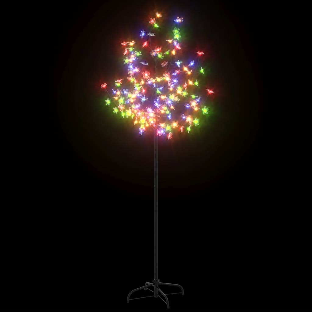 Christmas Tree Black trunk with colorful LED lights