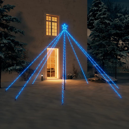 Led Christmas Tree Blue Plastic Extra Tall LED Christmas Tree