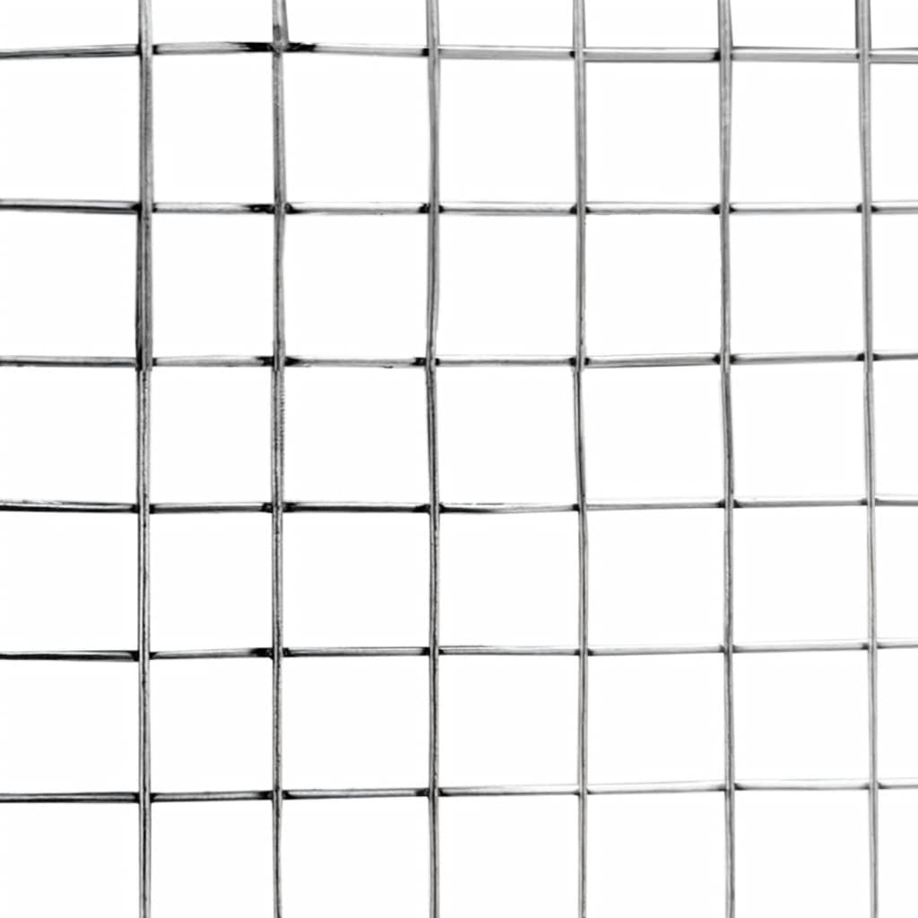 Small animal chicken cage with roof and door, made of silver galvanized steel, by American Smart for secure pet housing.