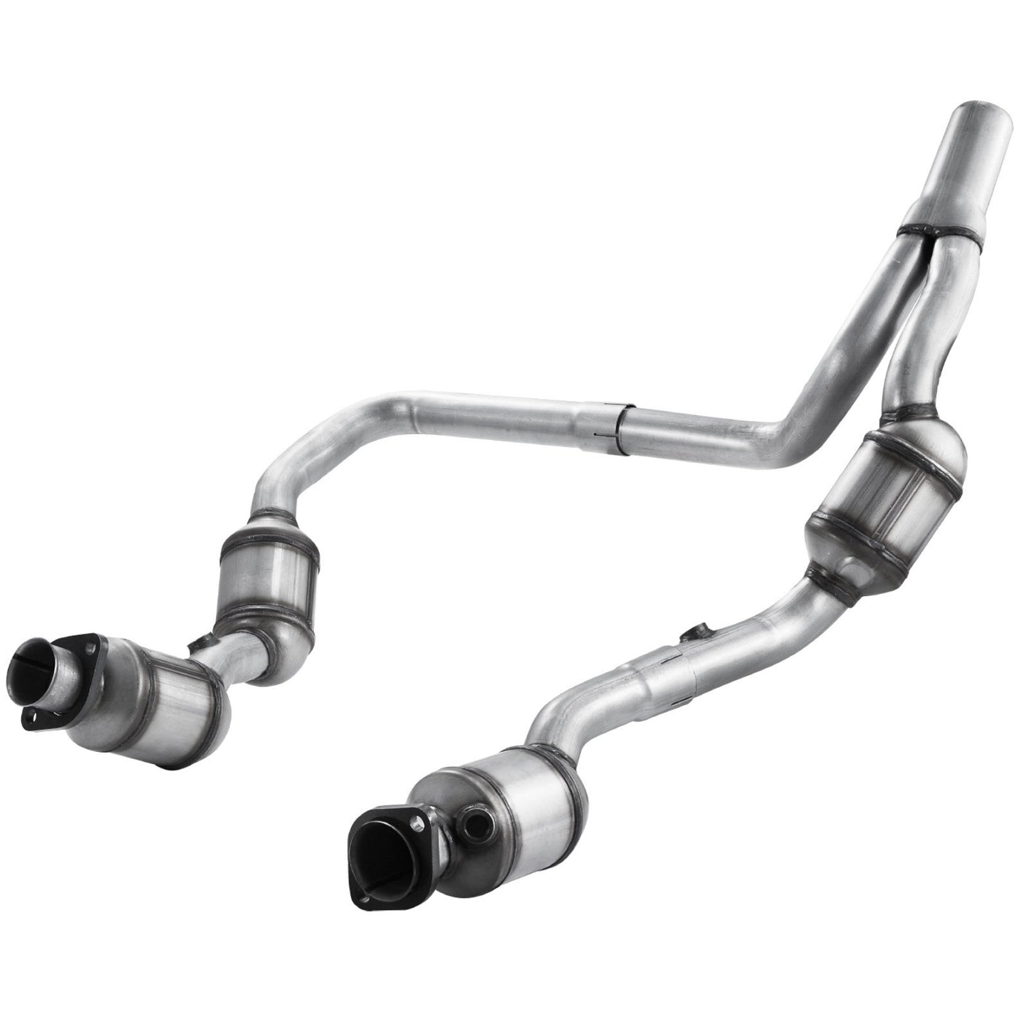 Catalytic Converter, 2 Pack, Compatible with 2007-2009 Jeep Wrangler 3.8L V6, Front, Right, Replacement OE 50482, Stainless Steel Material High Flow Converter, for Exhaust Gas Purification