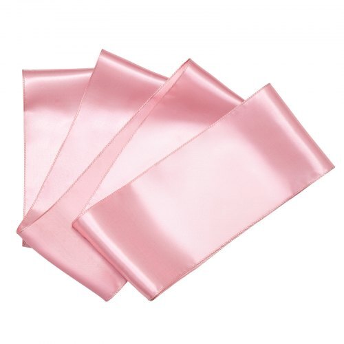 Satin Chair Sashes Bows, 50PCS Chair Ribbon Ties Back Sash, 7 x 108 inch, Rose Gold Wedding Reception Decoration, for Wedding Ceremony Baby Shower Party Events Banquet Chair Cover Decoration