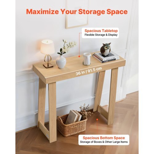 36-inch modern wooden console table by American Smart, narrow rectangle accent stand for hallway, living room, or bedroom decor.