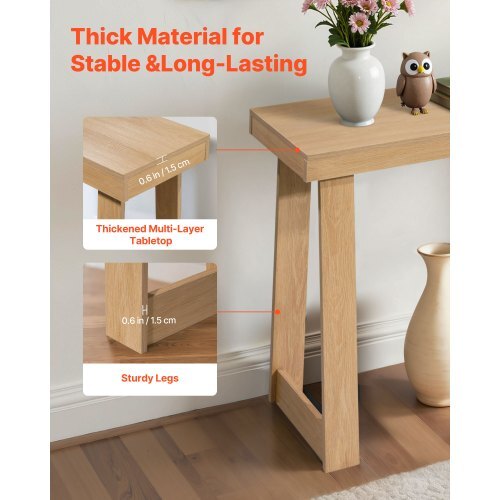 Modern 36-inch wooden accent console table by American Smart, ideal for hallways, living rooms, or entryways with easy assembly.