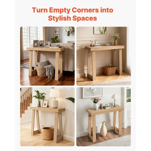 Modern 36-inch wooden console table by American Smart, narrow rectangular accent stand for hallway, living room, or bedroom decor.