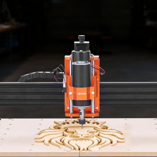 CNC Router Machine, 300W Spindle, 3-Axis Wood Engraving Milling Machine, with 15.75 x 15.75 x 2.36 in Working Area, Offline Controller, Aluminum Alloy Structure, for Wood Acrylic Carving Cutting
