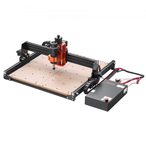 CNC Router Machine, 300W Spindle, 3-Axis Wood Engraving Milling Machine, with 15.75 x 15.75 x 2.36 in Working Area, Offline Controller, Aluminum Alloy Structure, for Wood Acrylic Carving Cutting