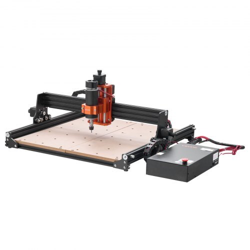 CNC Router Machine, 300W Spindle, 3-Axis Wood Engraving Milling Machine, with 15.75 x 15.75 x 2.36 in Working Area, Offline Controller, Aluminum Alloy Structure, for Wood Acrylic Carving Cutting