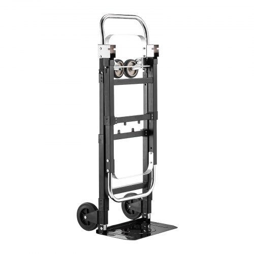 American Smart 2-in-1 folding hand truck with wheels, adjustable handle, and 500 lbs capacity for moving home, office, or warehouse.