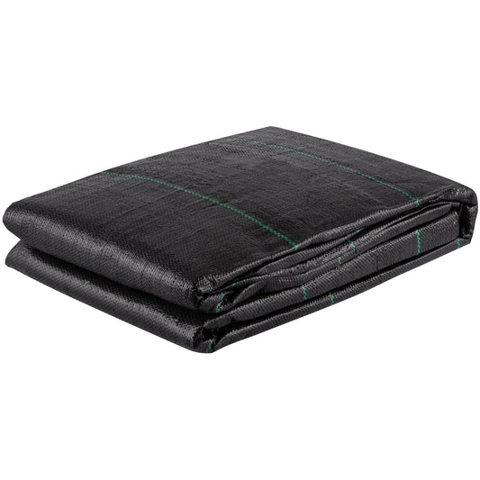 Geotextile Fabric, 12.5 x 50 ft 3.5oz Woven PP Driveway Drain Cloth with 600lbs Tensile Strength, Heavy Duty Underlayment for Soil Stabilization, Landscaping, Weed Barrier, 12.5FT50FT-3.5OZ, Bla