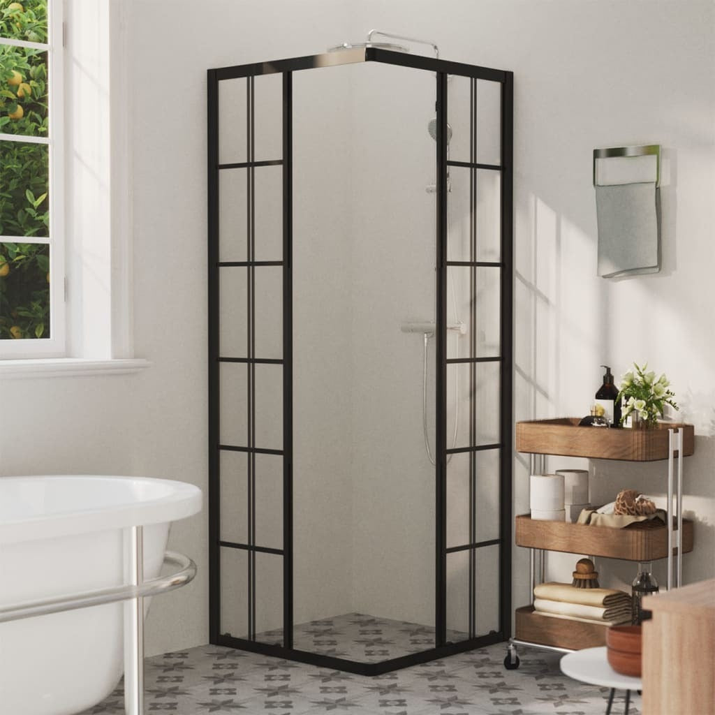 American Smart ESG shower cabin measuring 31.5x31.5x70.9 inches, featuring clear glass panels and modern plumbing hardware.