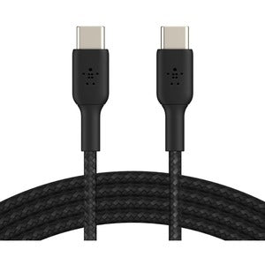 American Smart BOOST CHARGE braided USB C cable, durable and flexible USB Type-C connector for fast charging and data transfer.