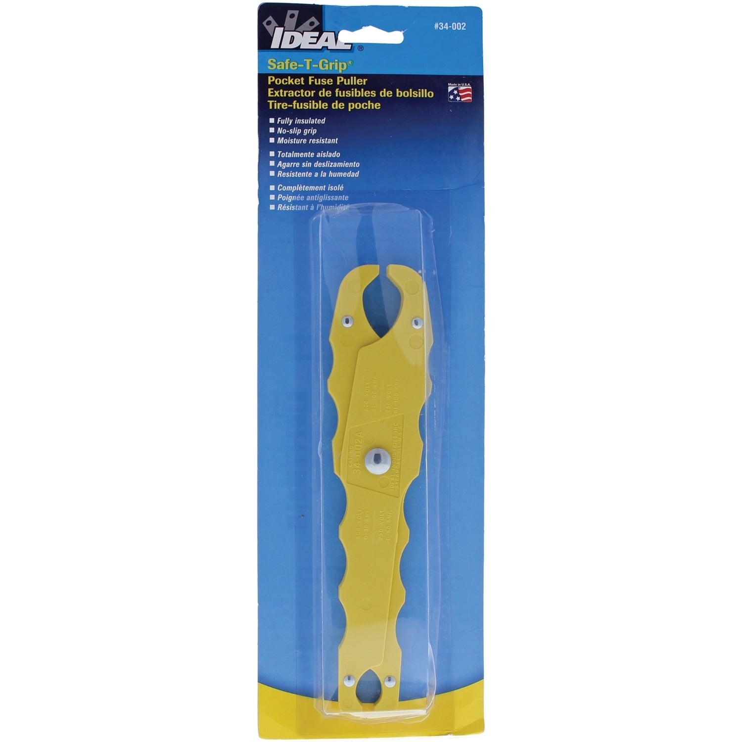 American Smart Safe-T-Grip Fuse Puller for circuit breakers and fuses, medium size, with ergonomic grip for safe handling.