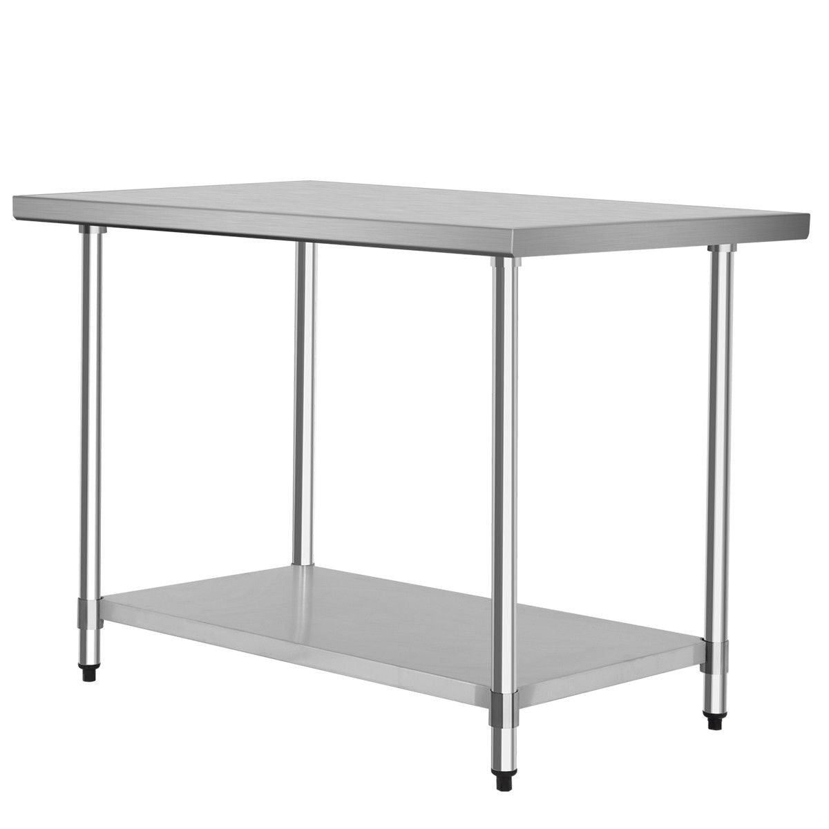 30 x 48 Inch Stainless Steel Table Commercial Kitchen Worktable - Color: Silver