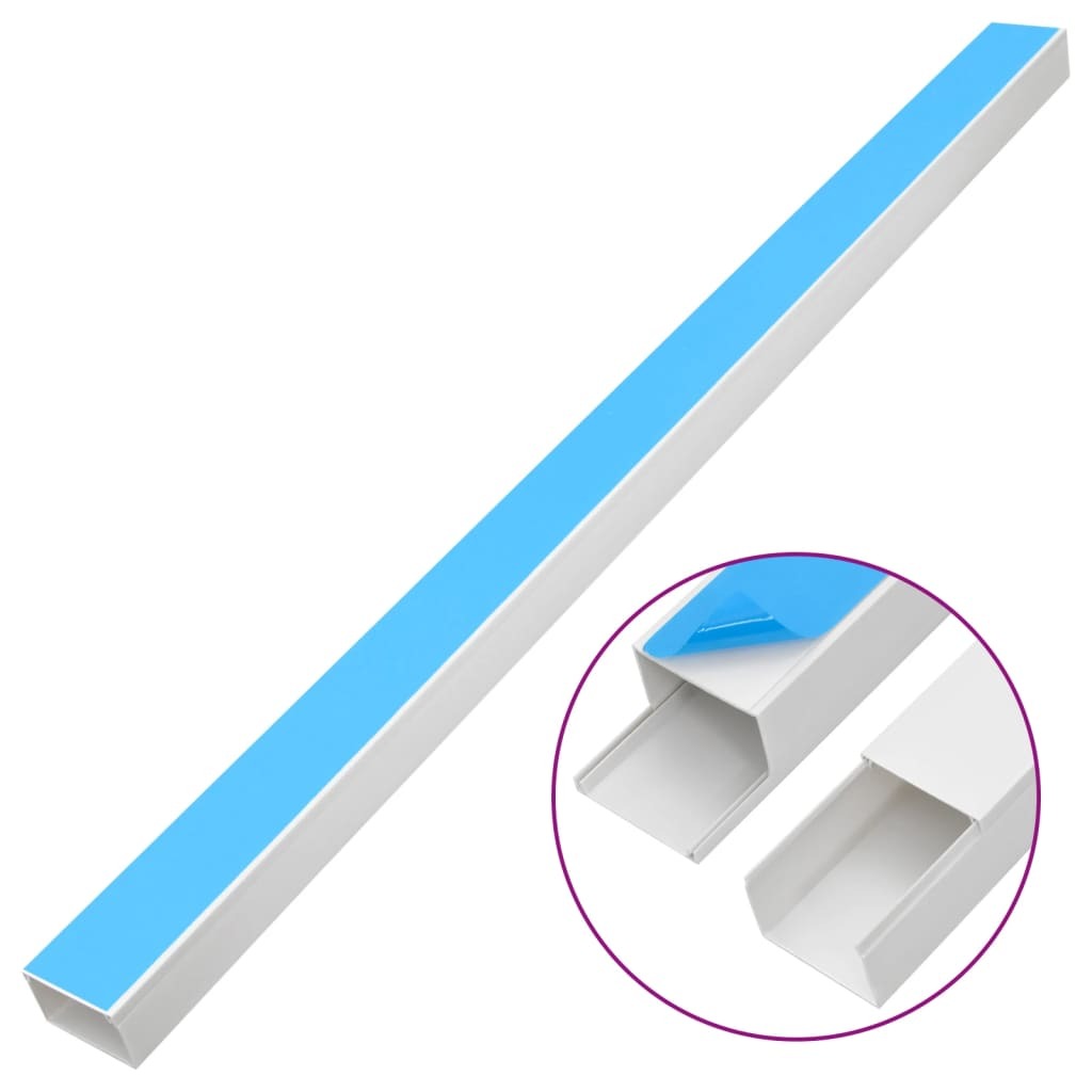 Cable Trunking Self-Adhesive 2.4"x1.6" 98.4'PVC