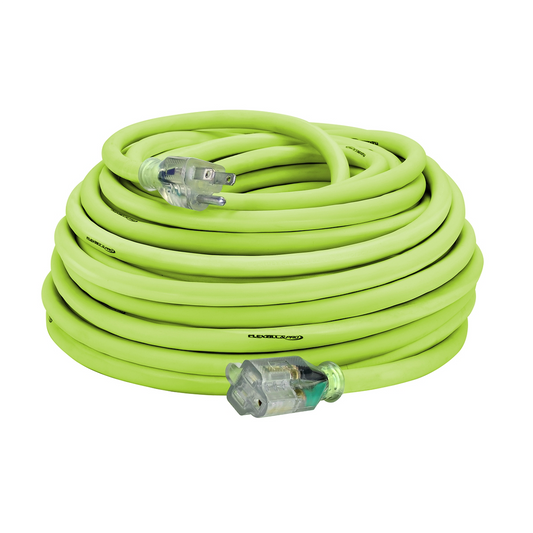 Legacy Manufacturing Flexzilla Pro Extension Cord, 10/3 AWG SJTW, 100', Outdoor, Lighted Plug
