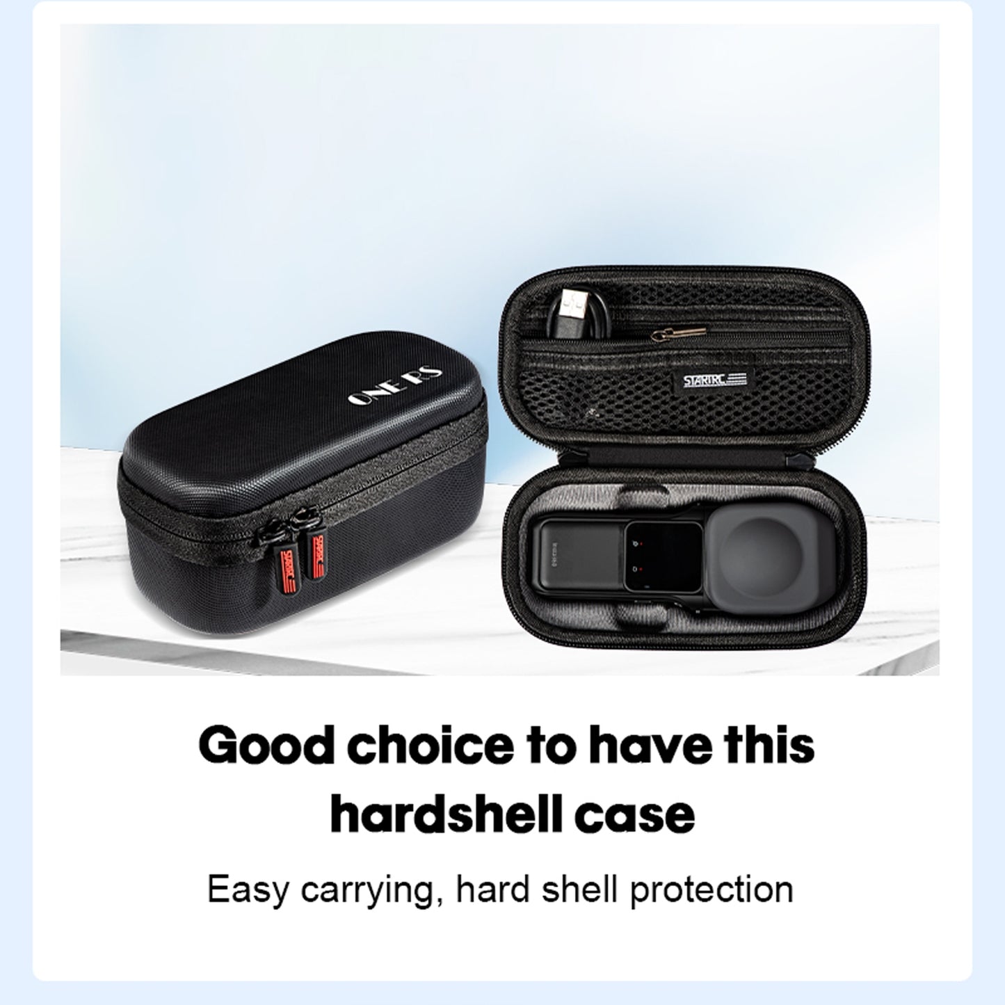 Camera Bag Portable Carrying Case Outdoor Storage Handbag Compatible For Insta360 One X3 Panoramic Camera black 1111347