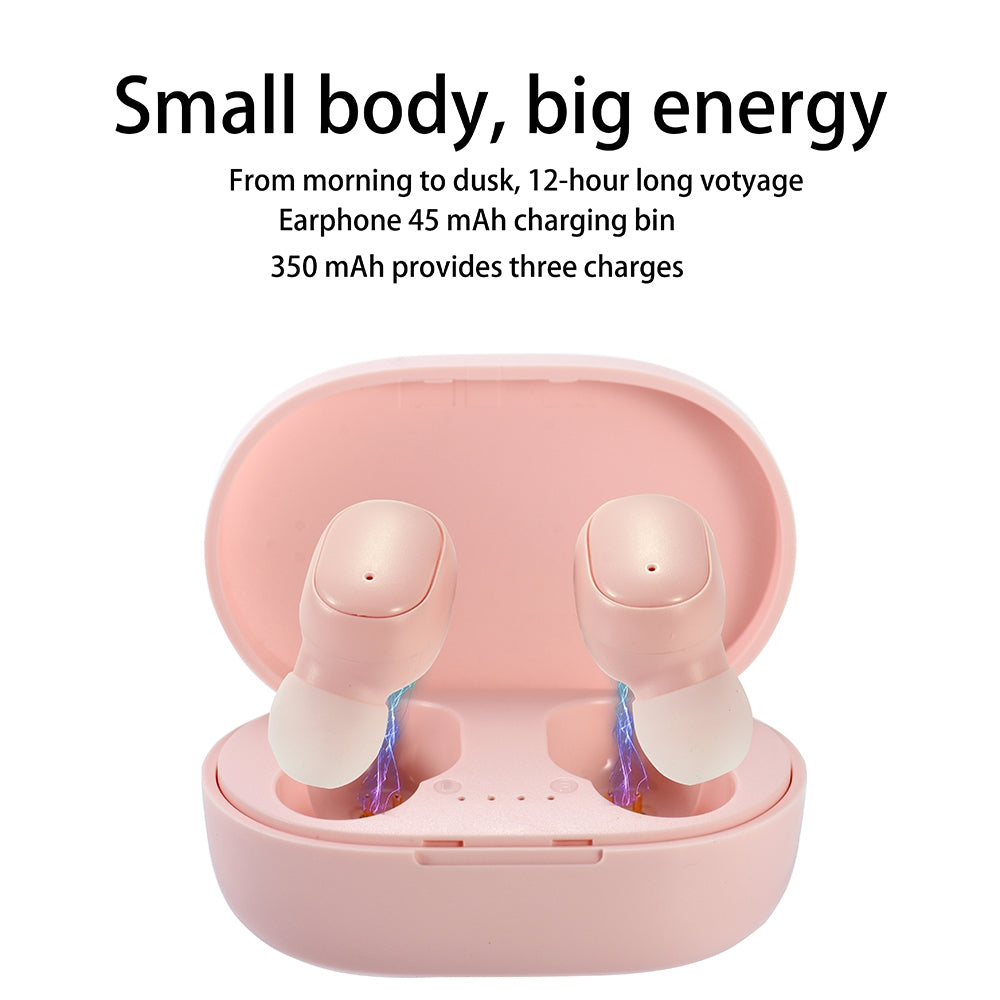 A6s Pro Bluetooth Headset Multicolor Binaural Communication Stereo Wireless Headphone Pink