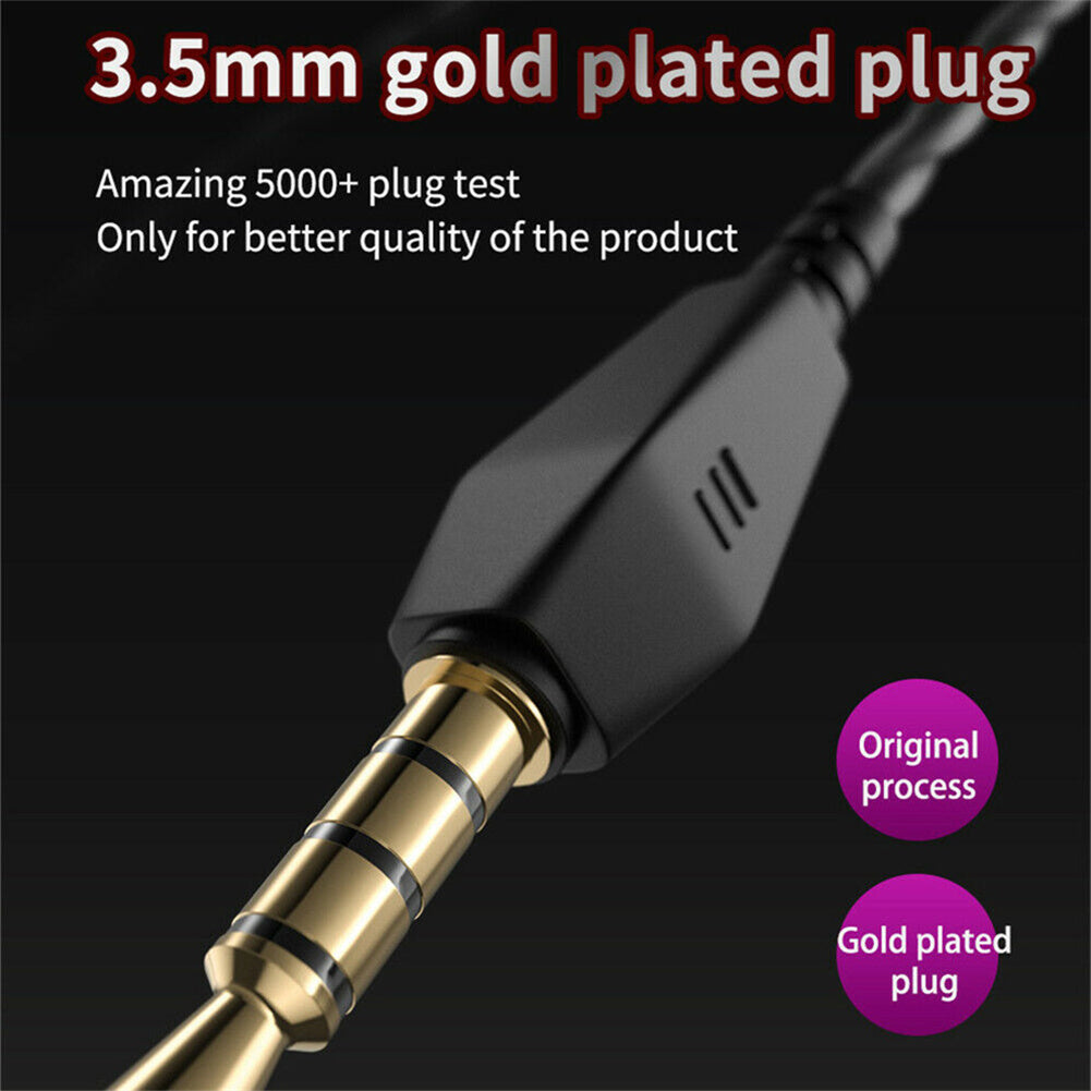 Hi-fi Sports Headphones 3.5mm In-ear Earphone Qkz Ak6 Copper Driver Black