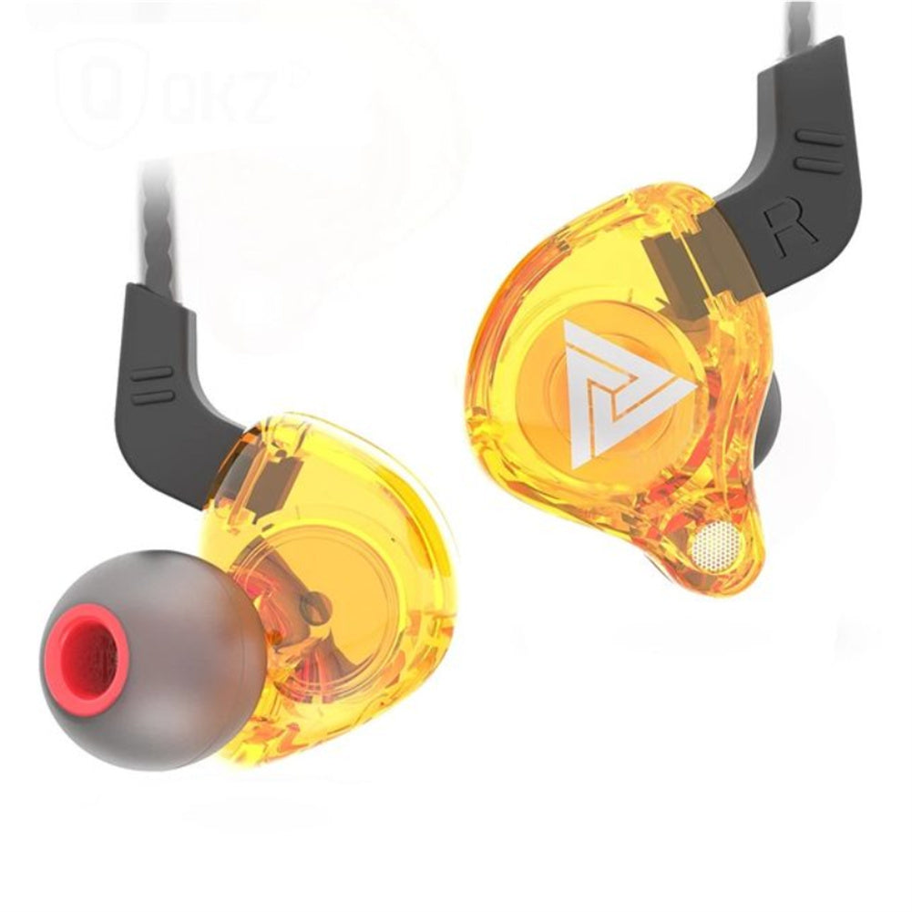 Hi-fi Sports Headphones 3.5mm In-ear Earphone Qkz Ak6 Copper Driver Black