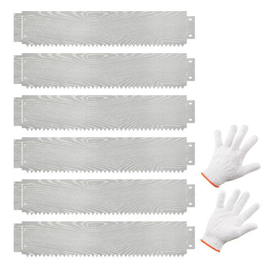 6-Pack 20 FT Galvanized Metal Landscape Edging for Lawn(Patented)