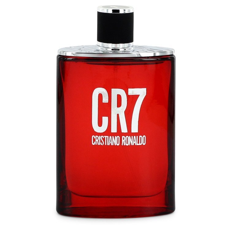 Unboxed 3.4 oz Cristiano Ronaldo CR7 Eau De Toilette Spray for men, featuring the signature Cristiano Ronaldo fragrance.
