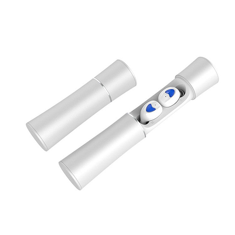 American Smart TW20 Bluetooth headset 5.0 with Realtek dual in-ear metal earphones, showcasing sleek design and premium build.