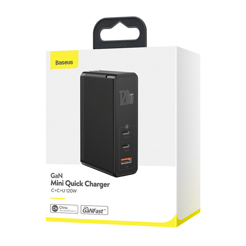 American Smart Mini Fast Charger, compact portable charger with USB port for quick device charging.