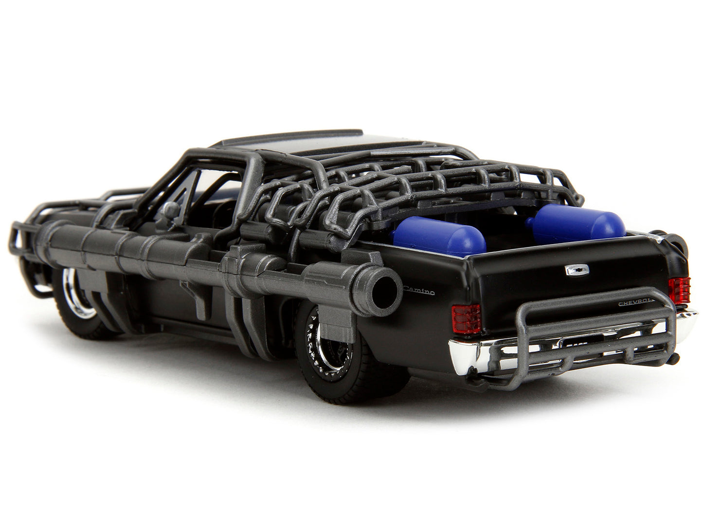 Diecast 1967 Chevrolet El Camino model car by Jada, black "Fast X" themed "Fast & Furious" series, detailed 1/32 scale replica