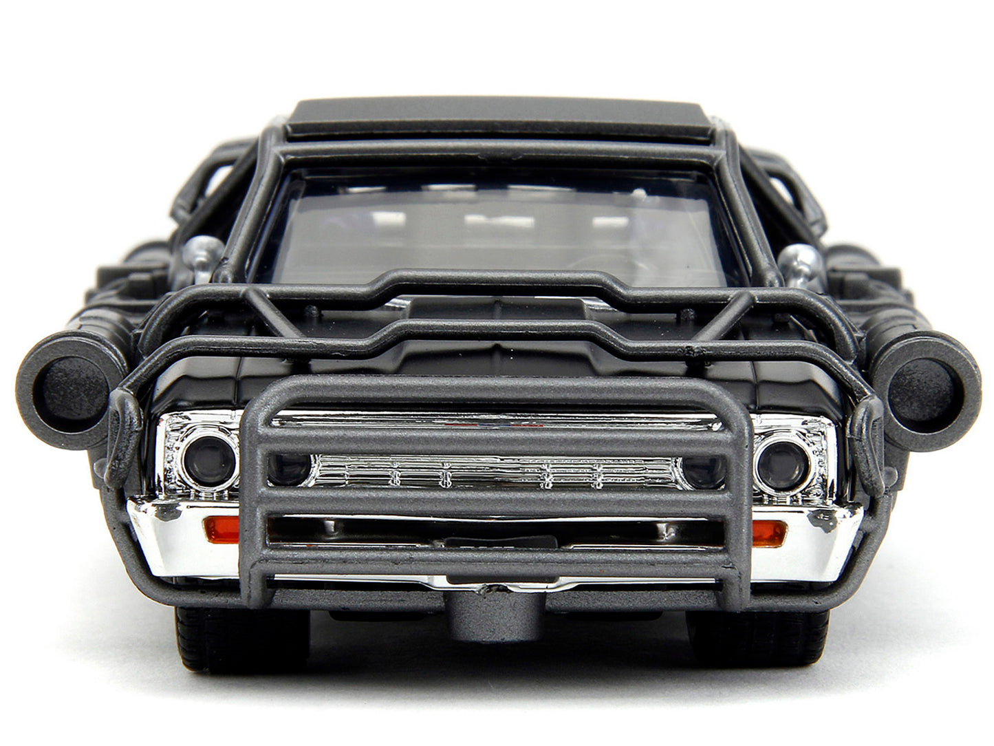 1967 Chevrolet El Camino diecast model car by Jada in matte black, from Fast & Furious "Fast X" series, detailed 1/32 scale.