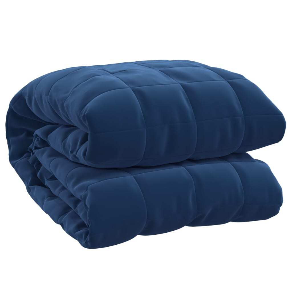 Weighted Blanket Blue Polyester Large Weighted Blanket Square