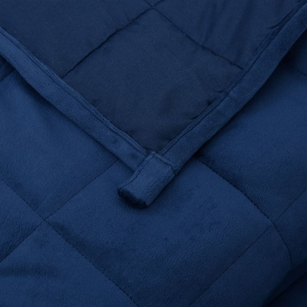 Weighted Blanket Blue Polyester Large Weighted Blanket Square