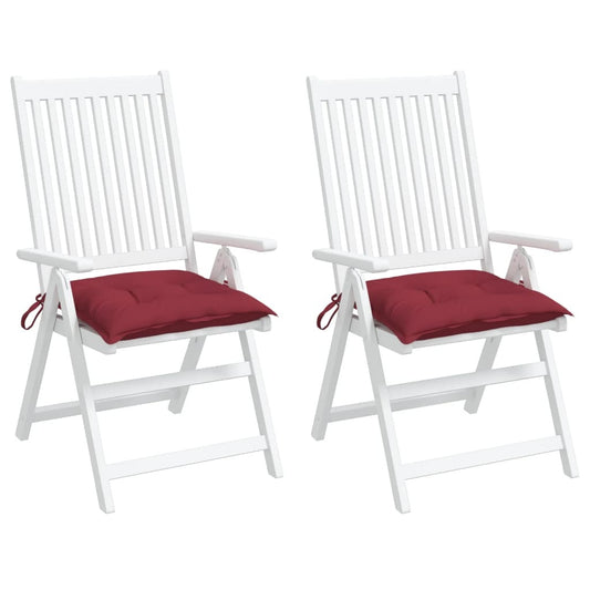 Pallet Cushion Set of 2 Wine Red Oxford fabric (100% polyester)