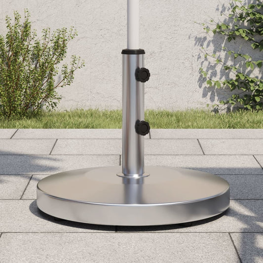 Round outdoor parasol base for 1.3", 1.5", or 1.9" poles, 55.1 lb weight, designed for patio umbrellas by American Smart.