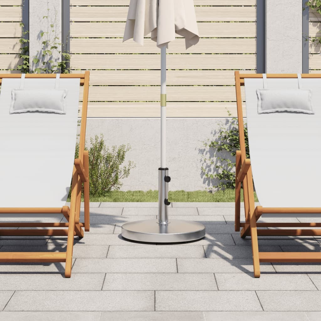 Round outdoor parasol base for 1.3", 1.5", 1.9" poles, 55.1 lb, durable American Smart outdoor living accessory