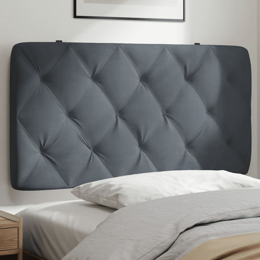 Headboard Cushion Dark grey Velvet (100% polyester) 40.2 in