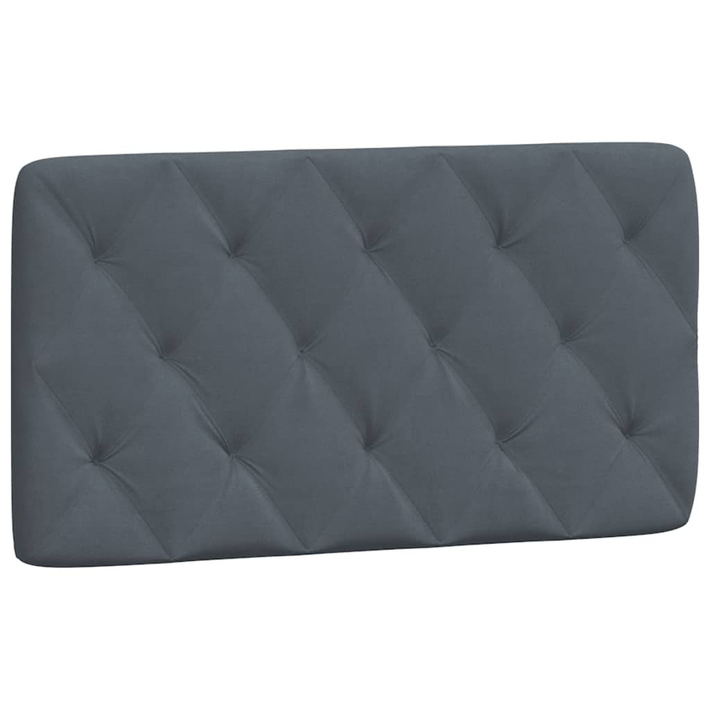 Headboard Cushion Dark grey Velvet (100% polyester) 40.2 in