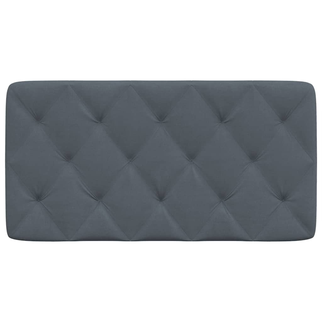 Headboard Cushion Dark grey Velvet (100% polyester) 40.2 in