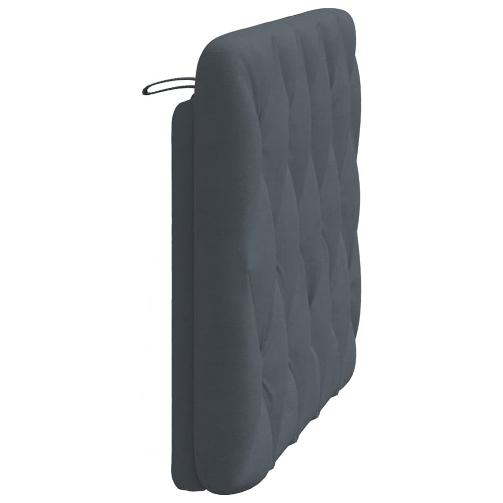 Headboard Cushion Dark grey Velvet (100% polyester) 40.2 in