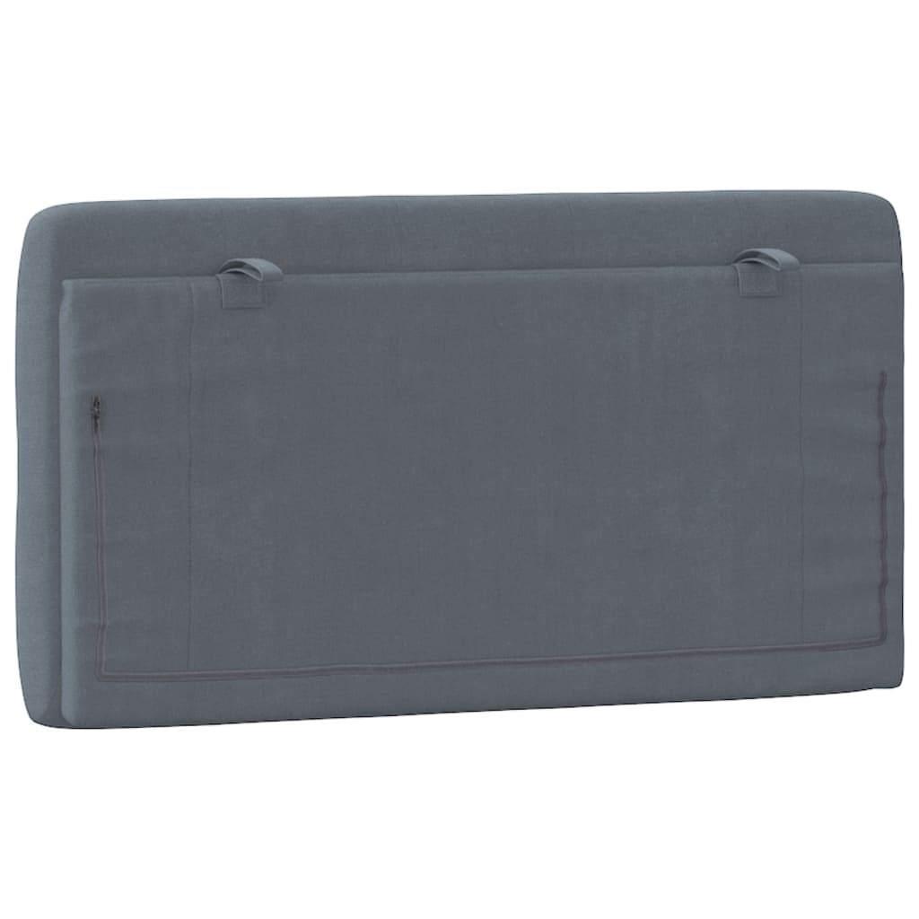 Headboard Cushion Dark grey Velvet (100% polyester) 40.2 in