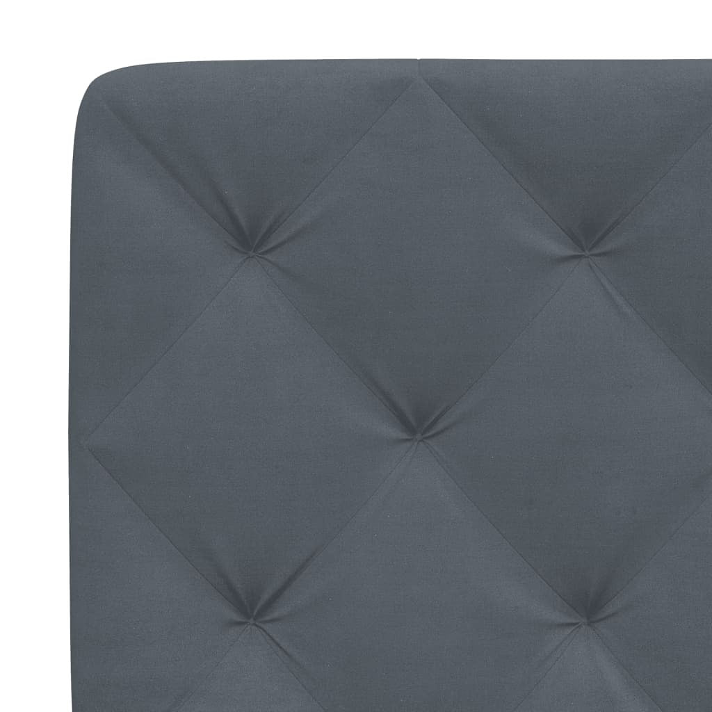 Headboard Cushion Dark grey Velvet (100% polyester) 40.2 in