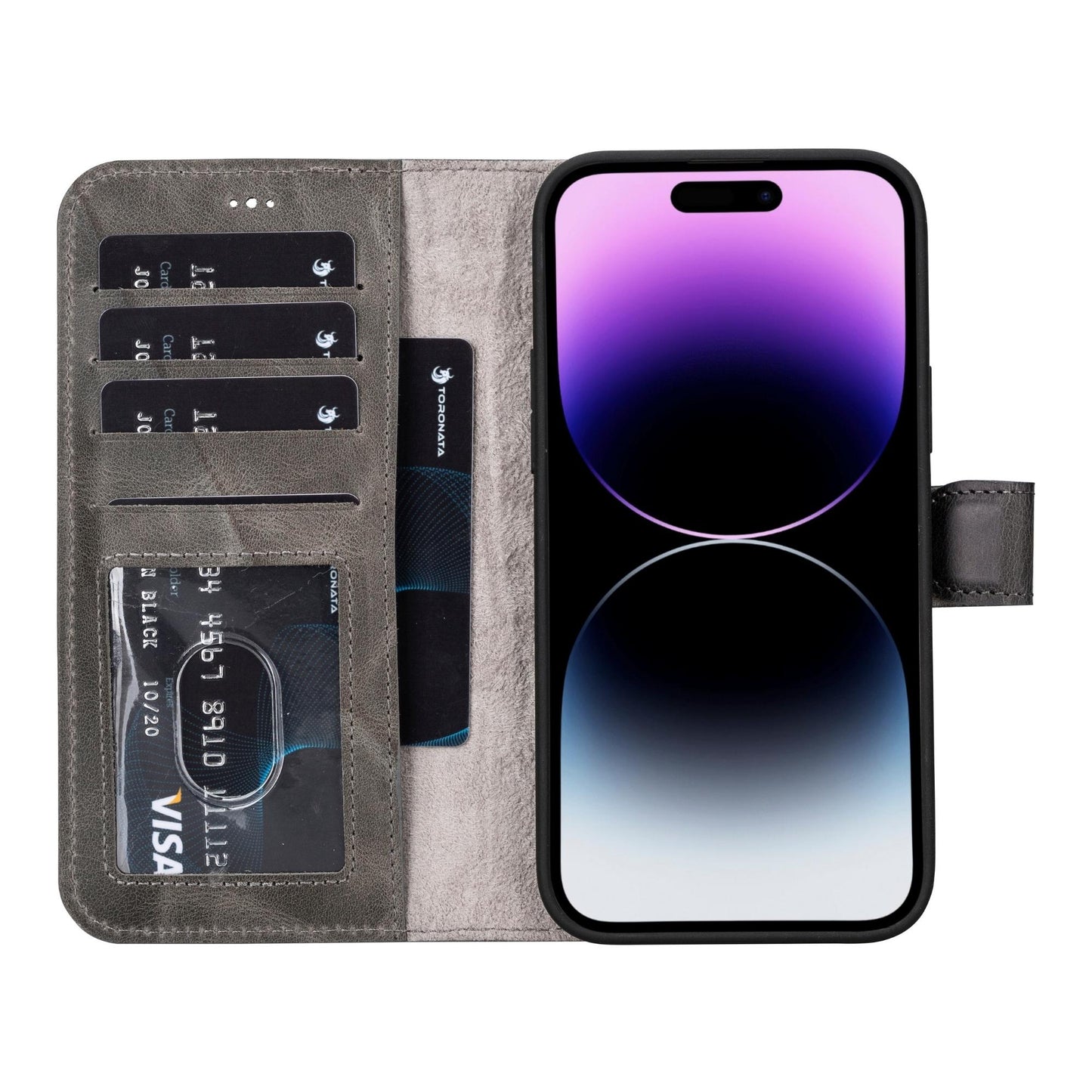 Casper iPhone 14 Series Detachable Leather Wallet Case